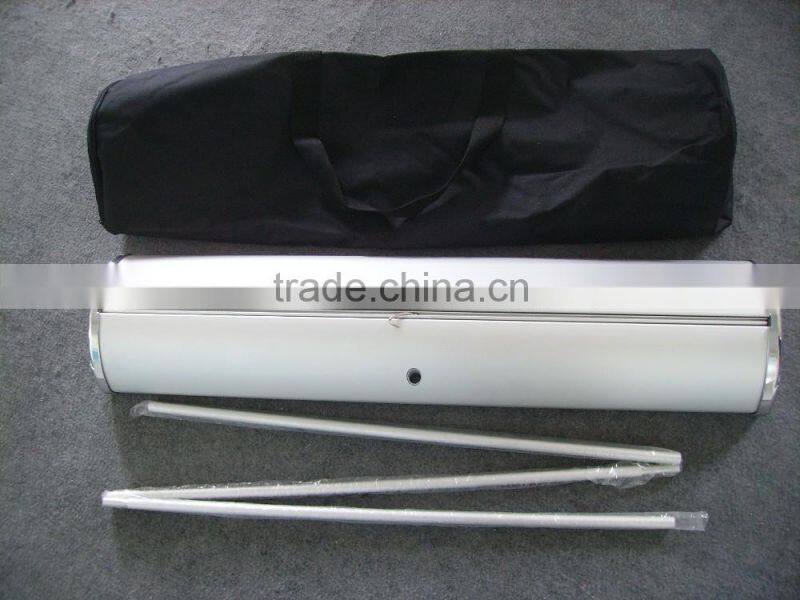 new style 2016 hot aliminium pole fibre roll up banner