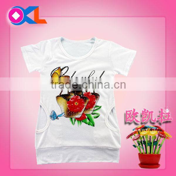 Cixi best quality fashionable cute wholesale girls clothes bulk wholesale clothing kid clothes t- shirt