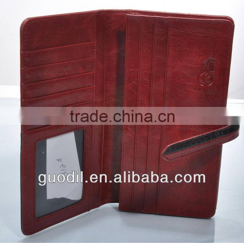 2014 Newest fashion genuine leather wallet for GEYA