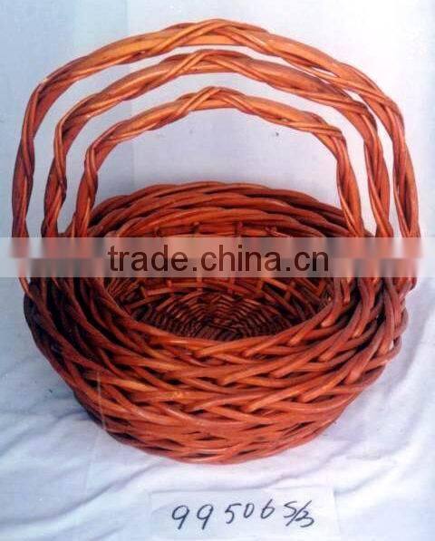 hot sale high quality willow baby basket