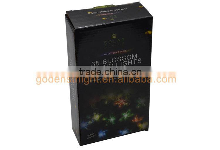 Christmas Festival Solar Powered 35 pcs Flower Shaped Garden Decorative Tree Light