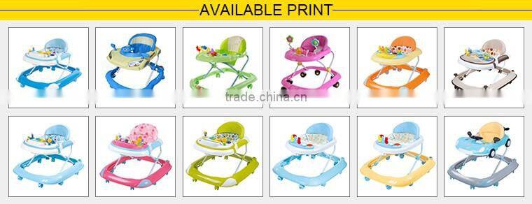 BW-01B push bar design new model baby walker, softextile baby walker with soft cushion