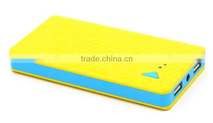 Ultra thin 8000mAh universal external portable power bank with LED charging display