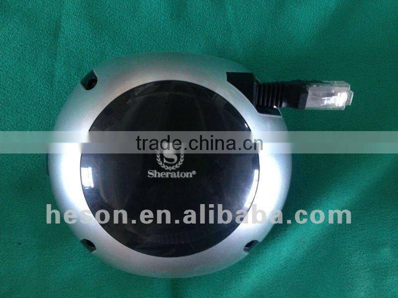 retractable hotel network cable connector