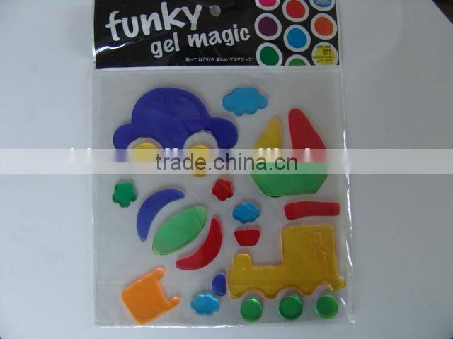 Jelly Gel Stickers, Gel Clings