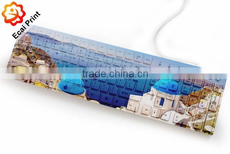 2016 hot sale custom printing wired keyboard with illustration