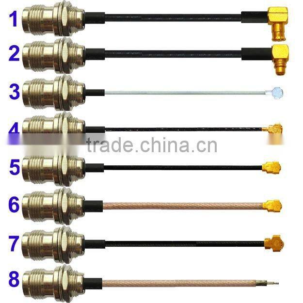 rg1.13 coxial cable assembly U.FL Mini PCI to RP-SMA Pigtail cable Antenna WiFi Cable