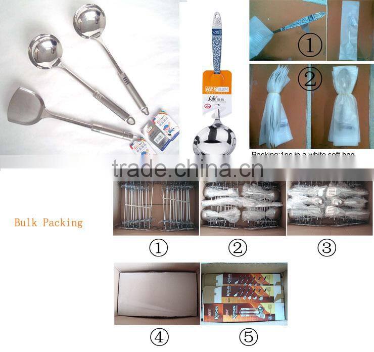 New design 7pcs stainless steel silicon kitchen tool