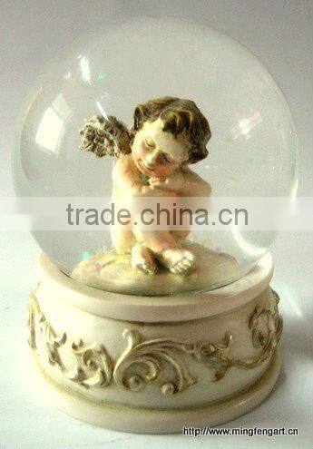 Polyresin Angel Water Globe Decoration Gifts