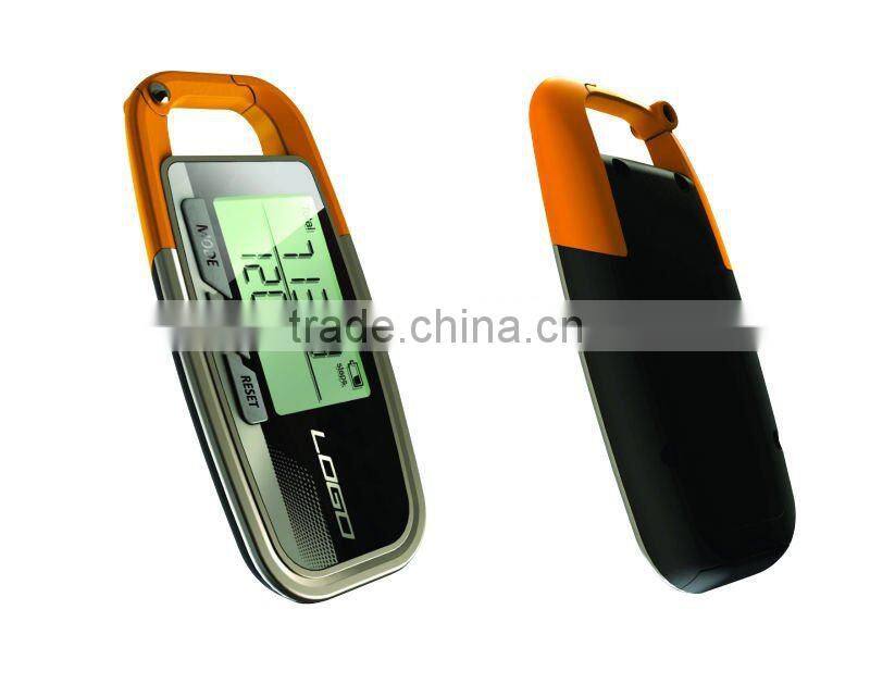 3D Accelerometer heart shaped pedometer with G-sensor memory