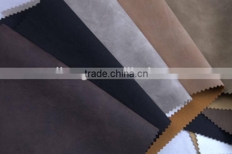 Colorful yangbuck pu leather for pu leather shoes