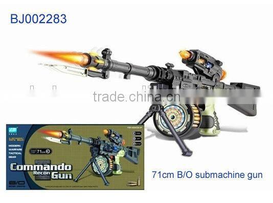 new item army toy gun blue plastic b/o toy sound gun