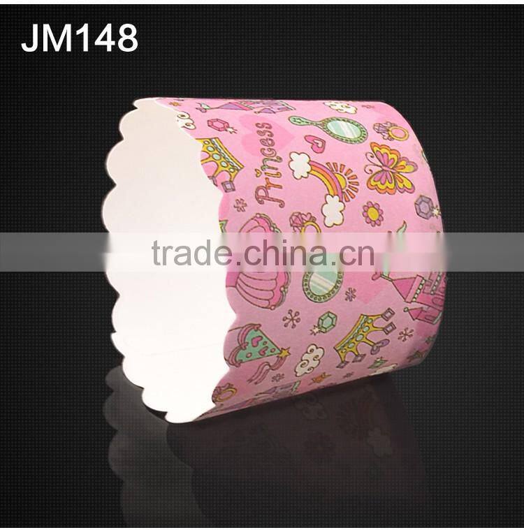 JM148 BAKEST medium castle pattern high temperature resistance muffin cake paper cup high quality baking tools