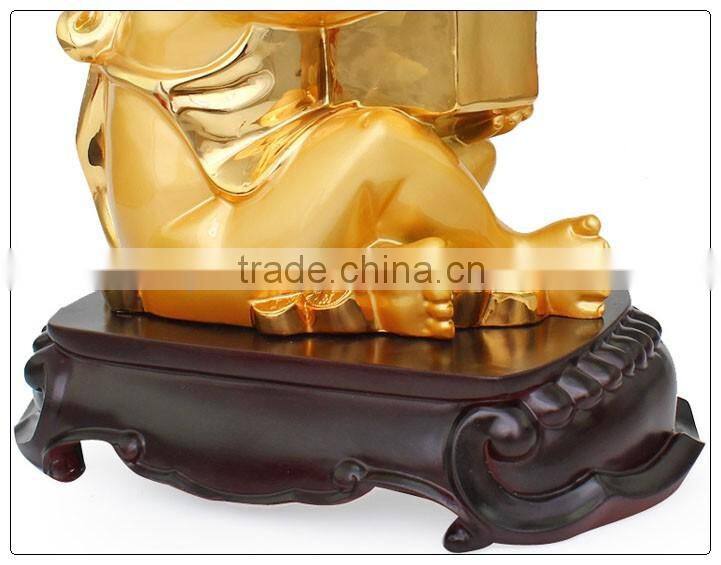 Resin24K Golden color monkey statue ,chinese zodiac statue