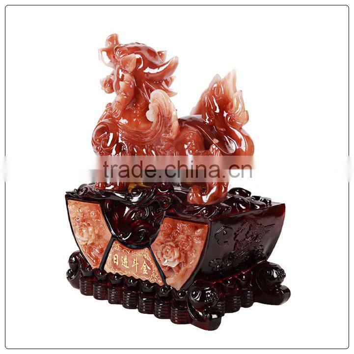 Jade color Resin Pi Sou , fengshui pixiu statue hot sales