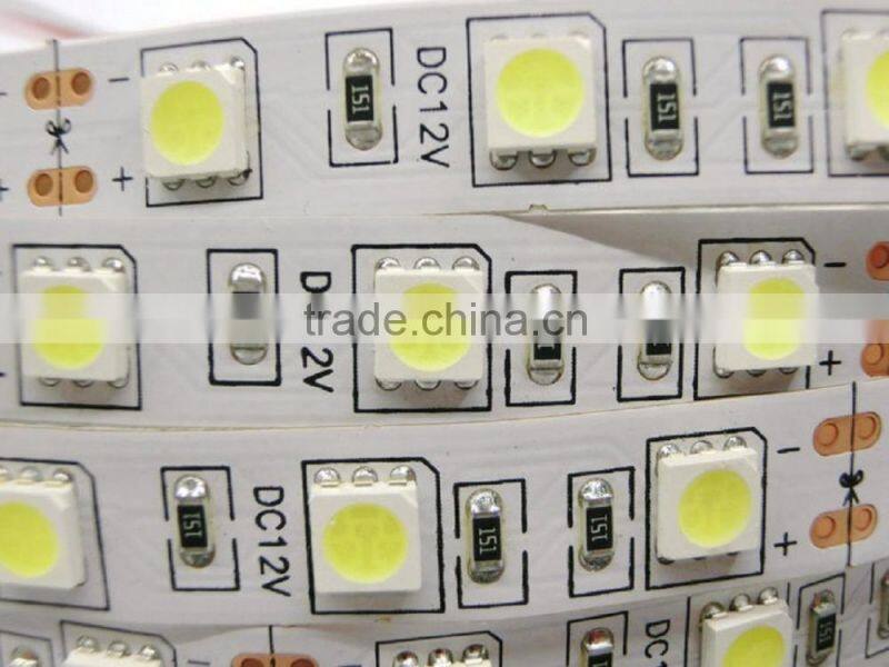 high quality smd 5050 60leds/m 14.4w single color rigid led strip