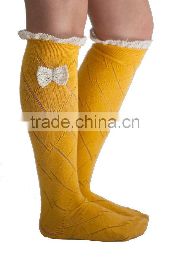 Women Knee High Boot Socks Knee High Grace and Lace Dainty Boot Socks With Button And Lace