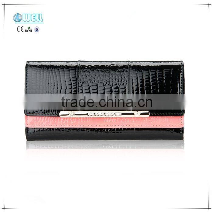 Factory Low price ladies wallet ladies pars hand set bag genuine wallet