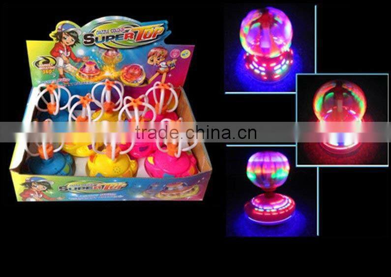 Super Toy Laser Flash Light Spinning Top Spinner windwill toys with Music Light Spinner Toy