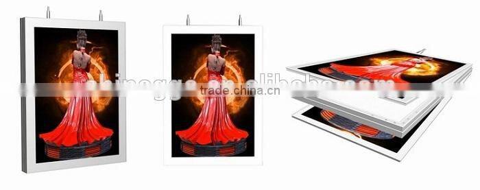 Advertising light boxes aluminium frame slim LED light box