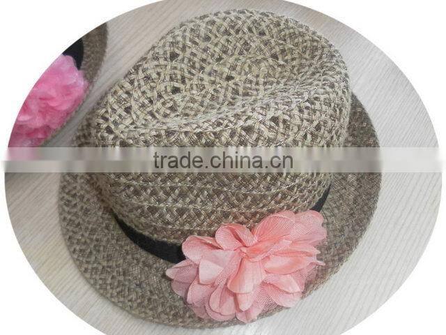 New style High-ranking paper straw 8bu handmade fedora hat