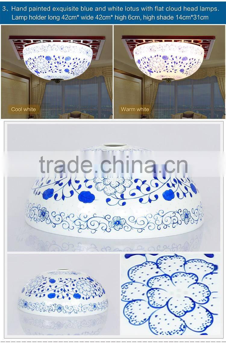 modern vintage porcelain chandelier ceramic wood celling light