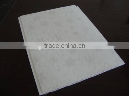 wooden design with middle groove, pvc decorated panel