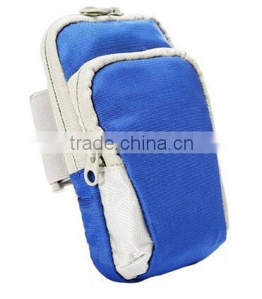 High - grade double zipper wrist pack arm of mobile phone key outdoor sports bag;Running Mobile Phone nylon sport arm bag