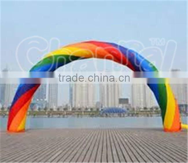 Hot sale cheap advertising inflatable rainbow arch for sale, inflatable entrance arch