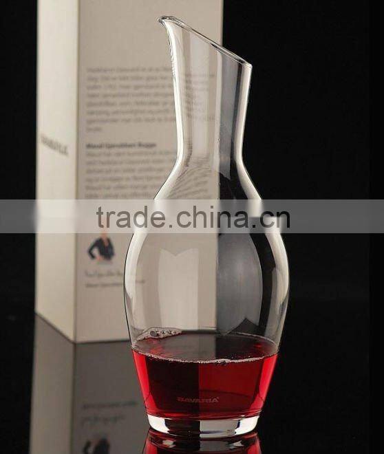 wholesale 2L single clear glass crystal wine decorated decanters carafe