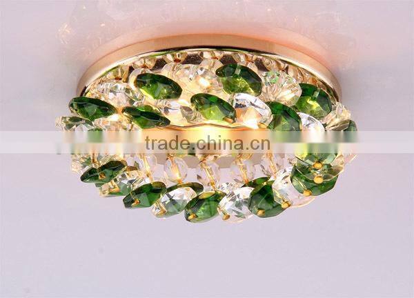 modern MR16 gu5.3 gu10 AB multi color crystal beads chrome iron base led spot light for indoor ceiling decoration