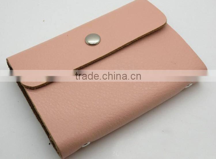 Free sample ,leather credit card holder supply in factory