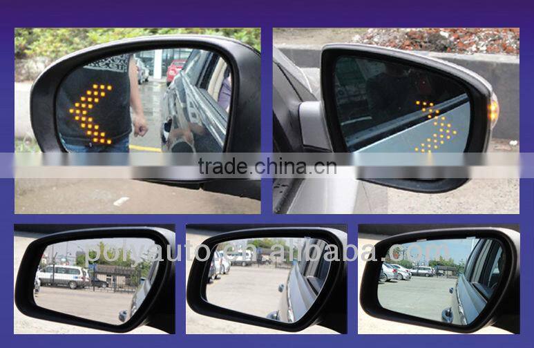 for NISSAN side mirror glass with LED turn signal arrow