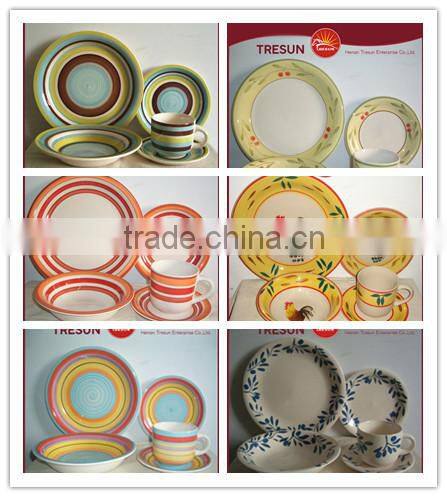hot design 30pcs hanpainted ceramic dinnerset made in China
