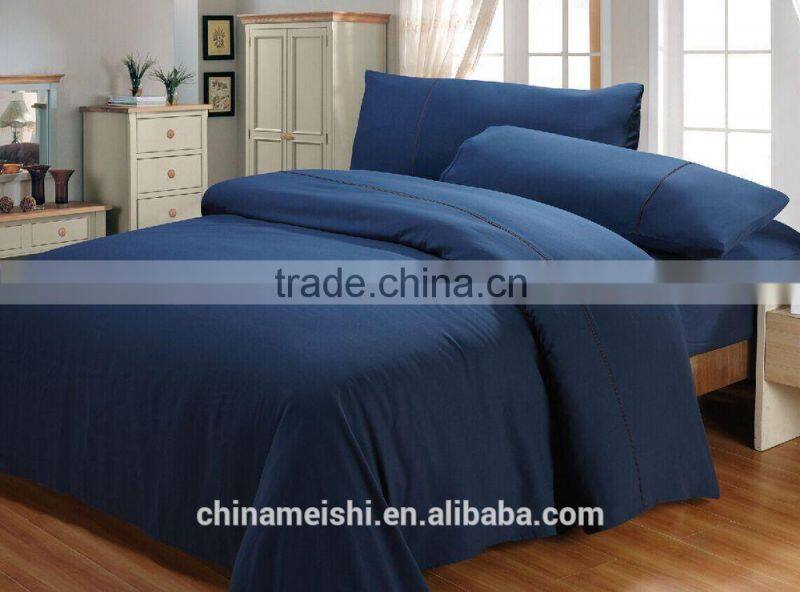 Wine red color 100% cotton material high quality bedsheet