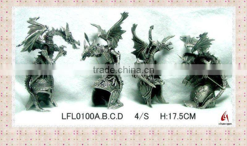 High quality pewter Metal dragon LFL0100