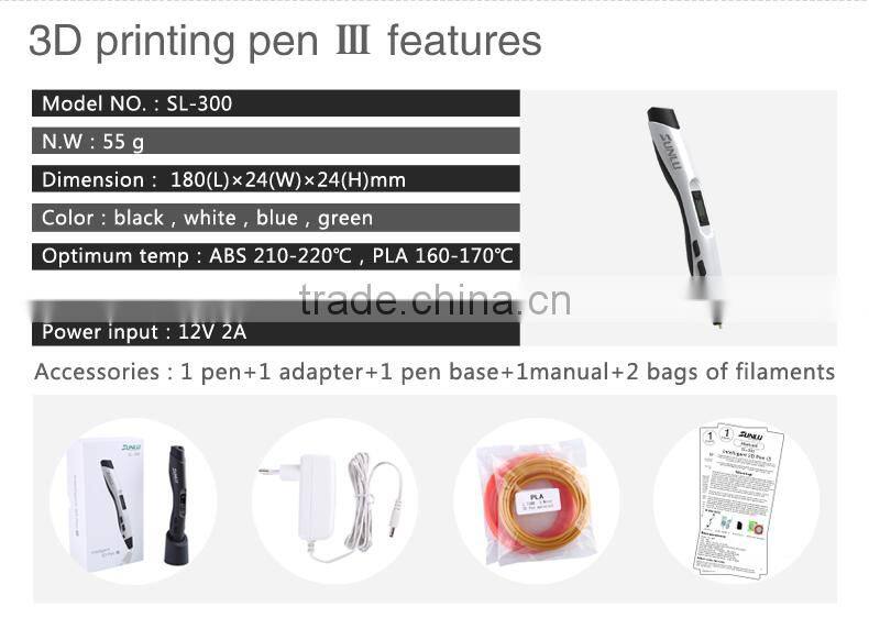 2016 Newest 3D printer pen model 3D Pen Drawing