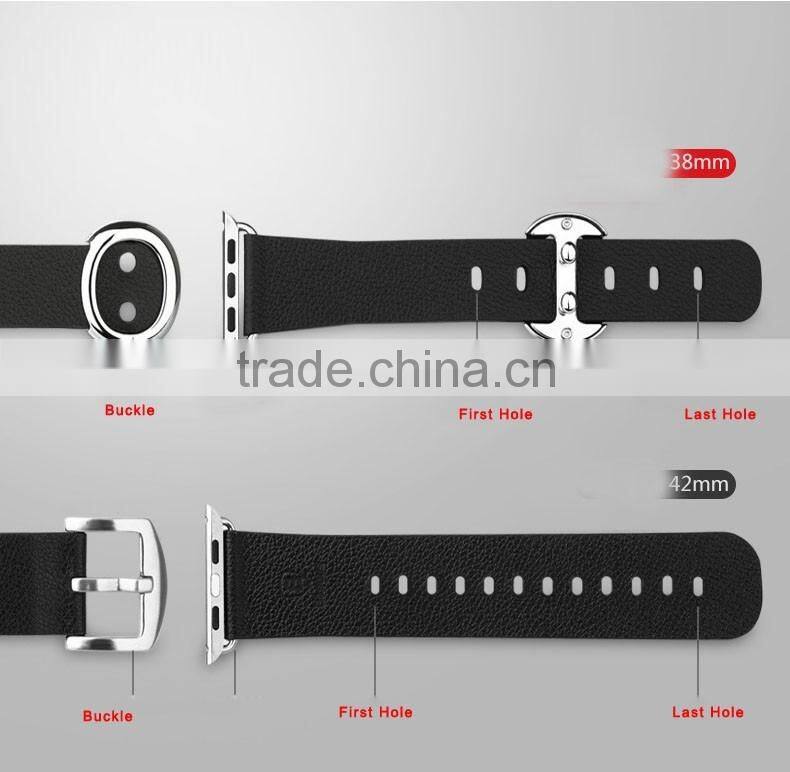 2016 new hot Smart Watch Replacement Strap Leather Band Modern Buckle Watch band For Apple Watch