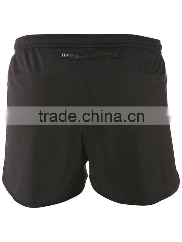 custom mens 100% polyester black cargo shorts
