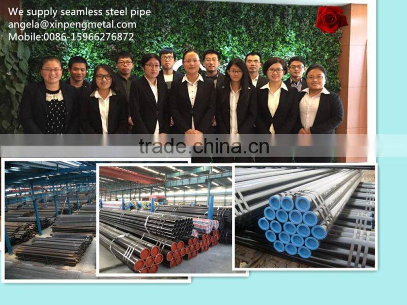 ASTM A106 GR.B steel tube black painting 8" sch80