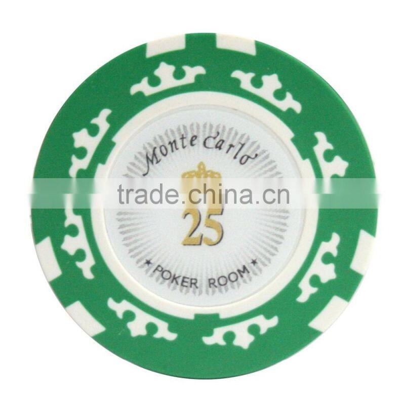 300 Ct Monte Carlo "Poker Room" Clay Poker Chip Set w/ Aluminum Case + Cut Cards