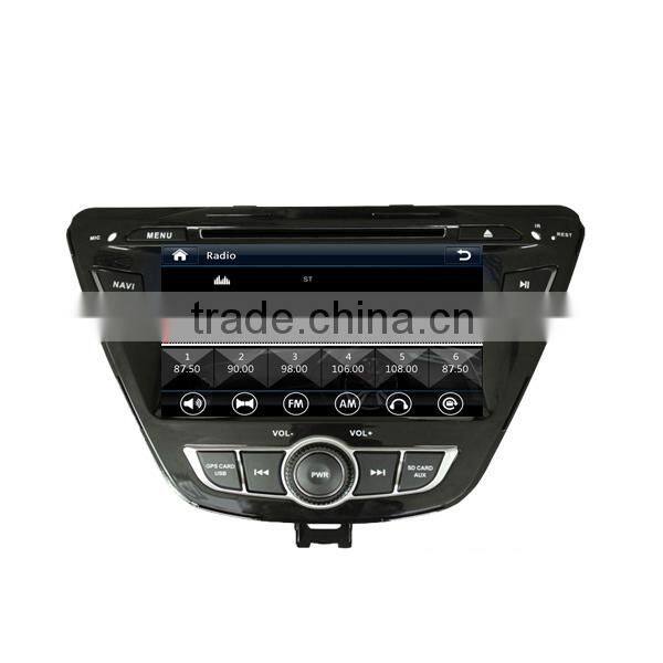 car multimedia for hyundai elantra 2014 with CD player car rear view camera headrest monitor 1080P 10disc