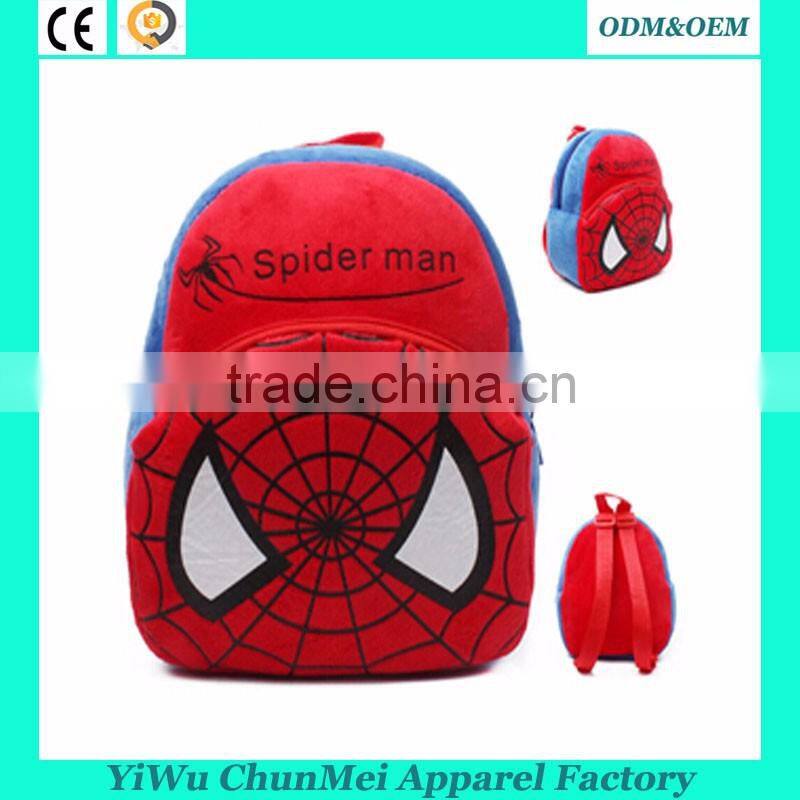 2016 new school bags 3D spiderman cartoon school backpacks different models school bags