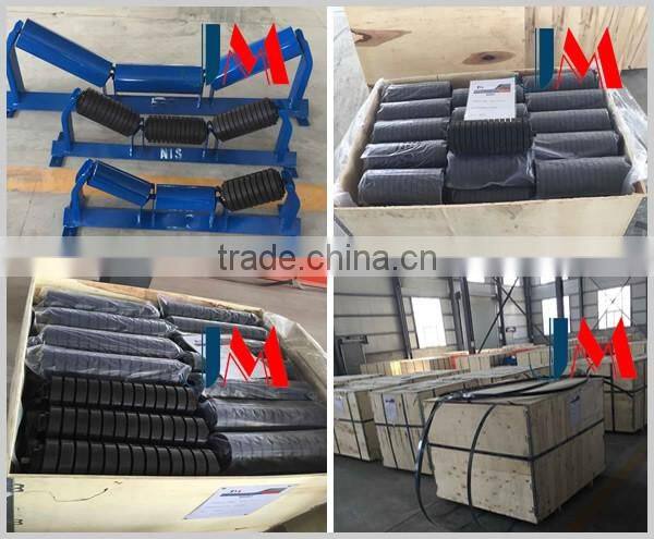 crusher standard rubber steel conveyor belt idler roller