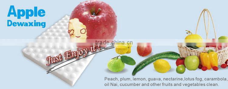 Eco-friendly magic foam sponge apple cleaning scrubber