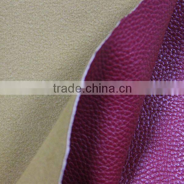 Soft PU leather handbag material also use for sofa cover