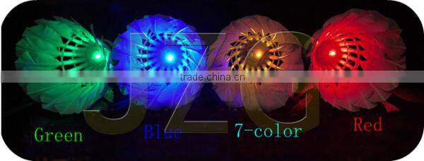 Badminton shuttlecock sale factory promotional led badminton shuttlecock 2015 popular led badminton sports equipment