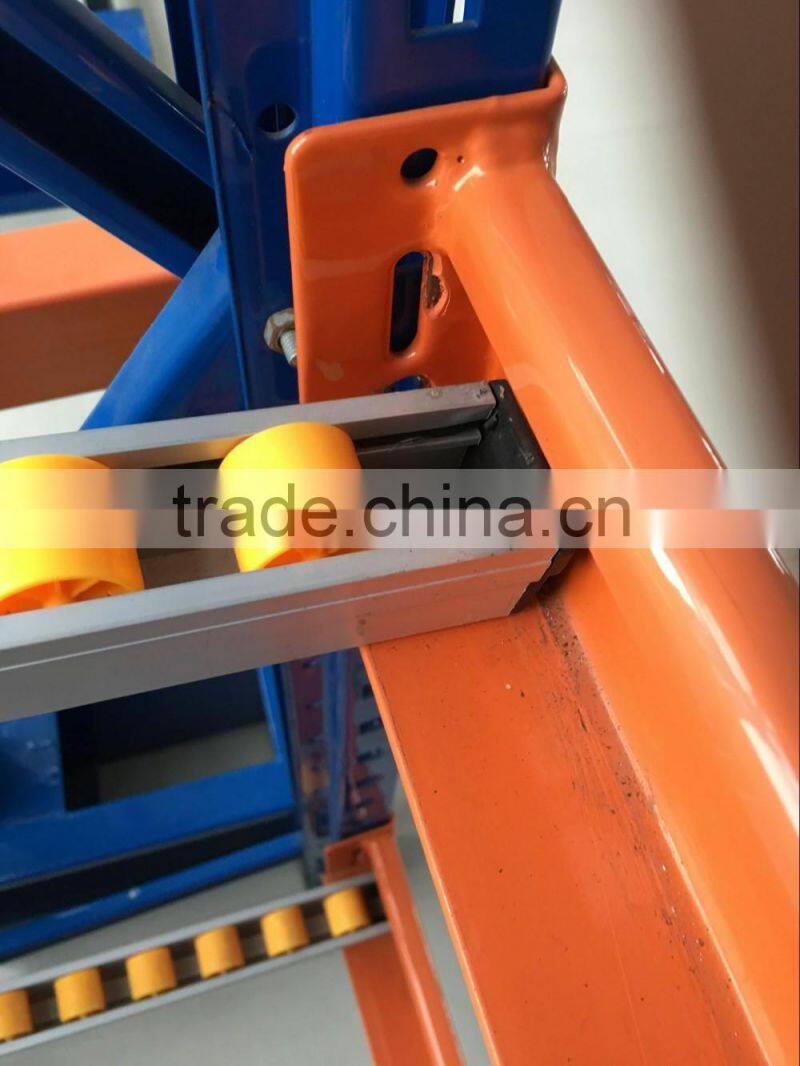 5 tier storage gravity carton flow rack