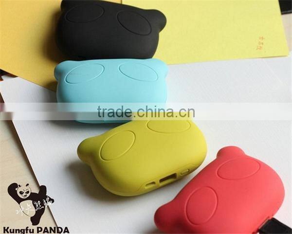 LED Panda dual USB power bank 5200mAh good for Christmas gift