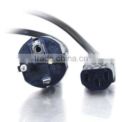 Hot sell 250V 10A 14AWG Europe AC power cord CEE7/7 to IEC320 C13